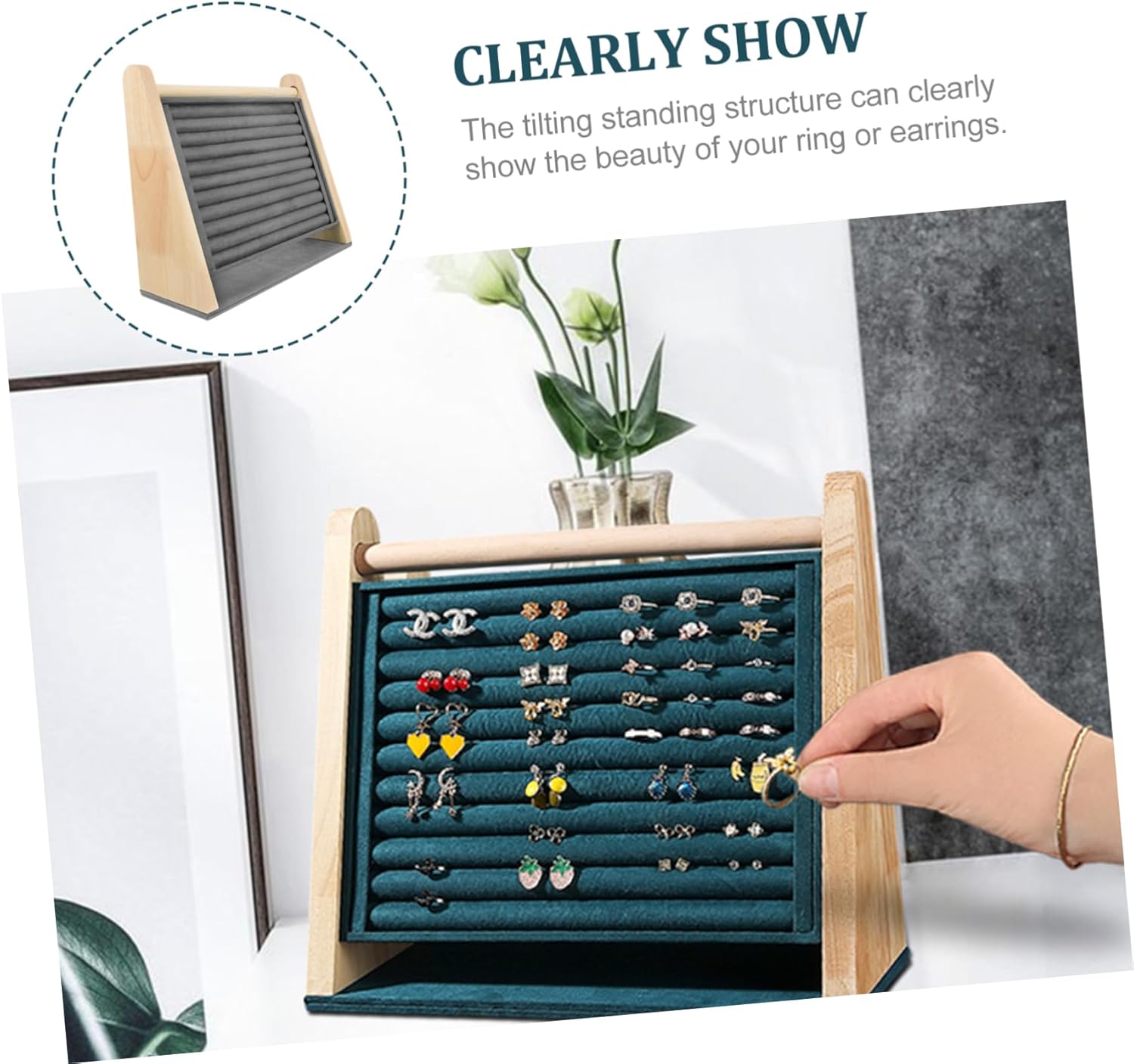 Practical Earring Storage Rack Stylish Jewelry Organizer for Retail Displays Weddings and Special Occasions