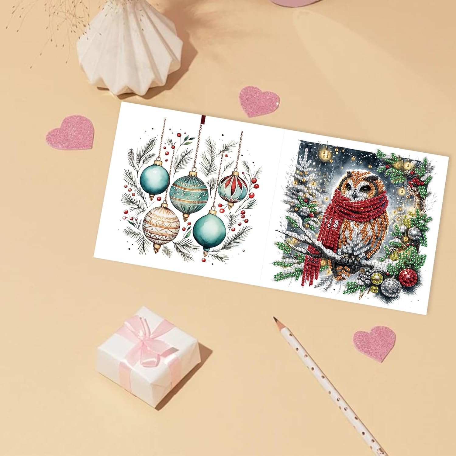 Diamond Painting Greeting Card Set of 6 with Envelopes