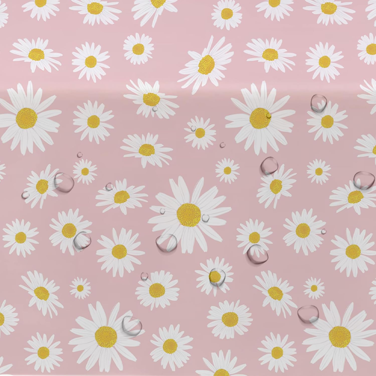 Xigejob Daisy Party Tablecloth 3Pack 54in x 108in