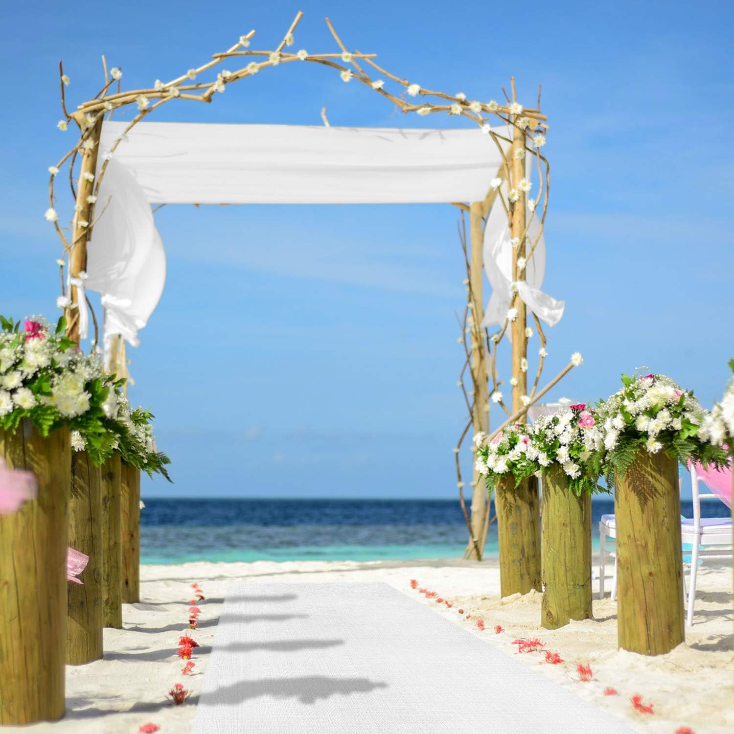 Party Essentials White Aisle Runner 75ft x 3ft