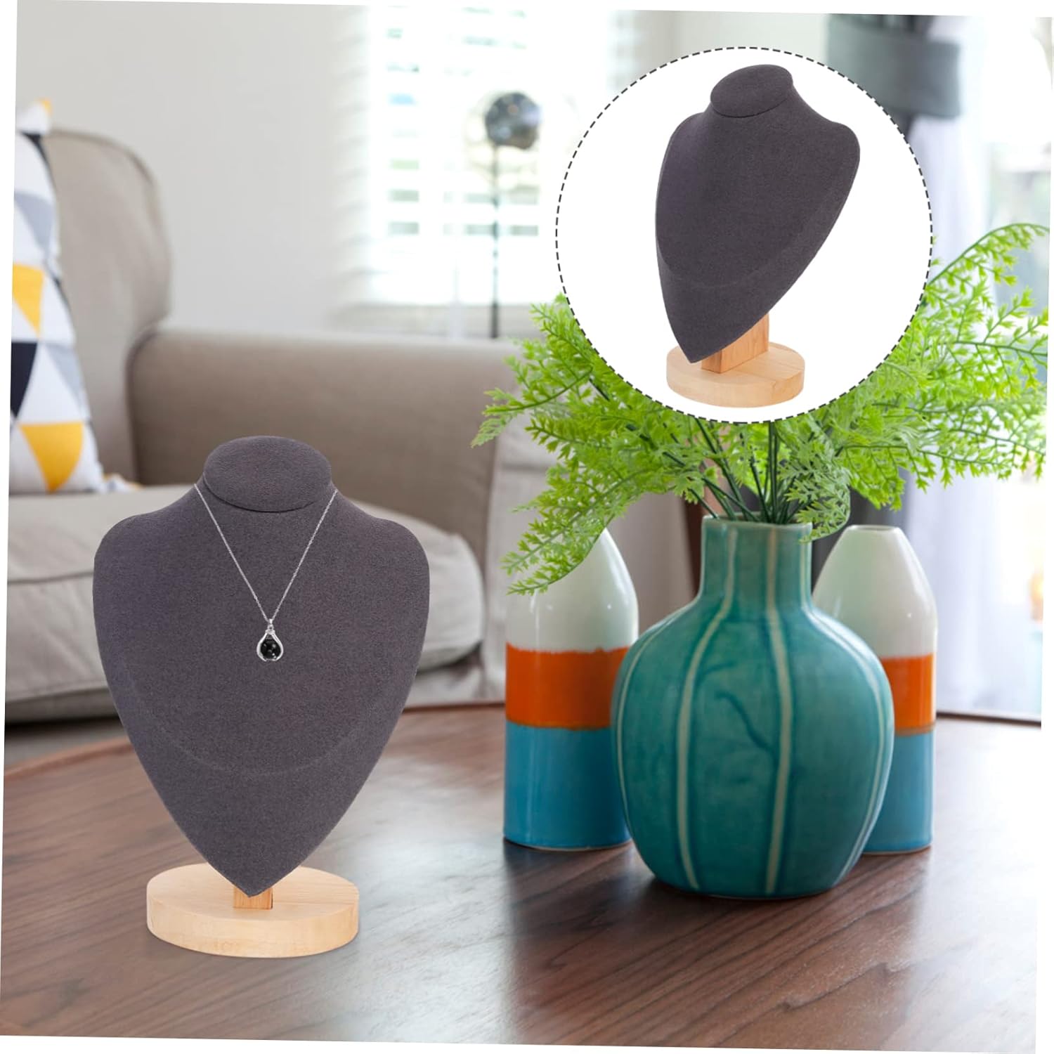FOMIYES Elegant Jewelry Display Stand for Necklaces and Pendants