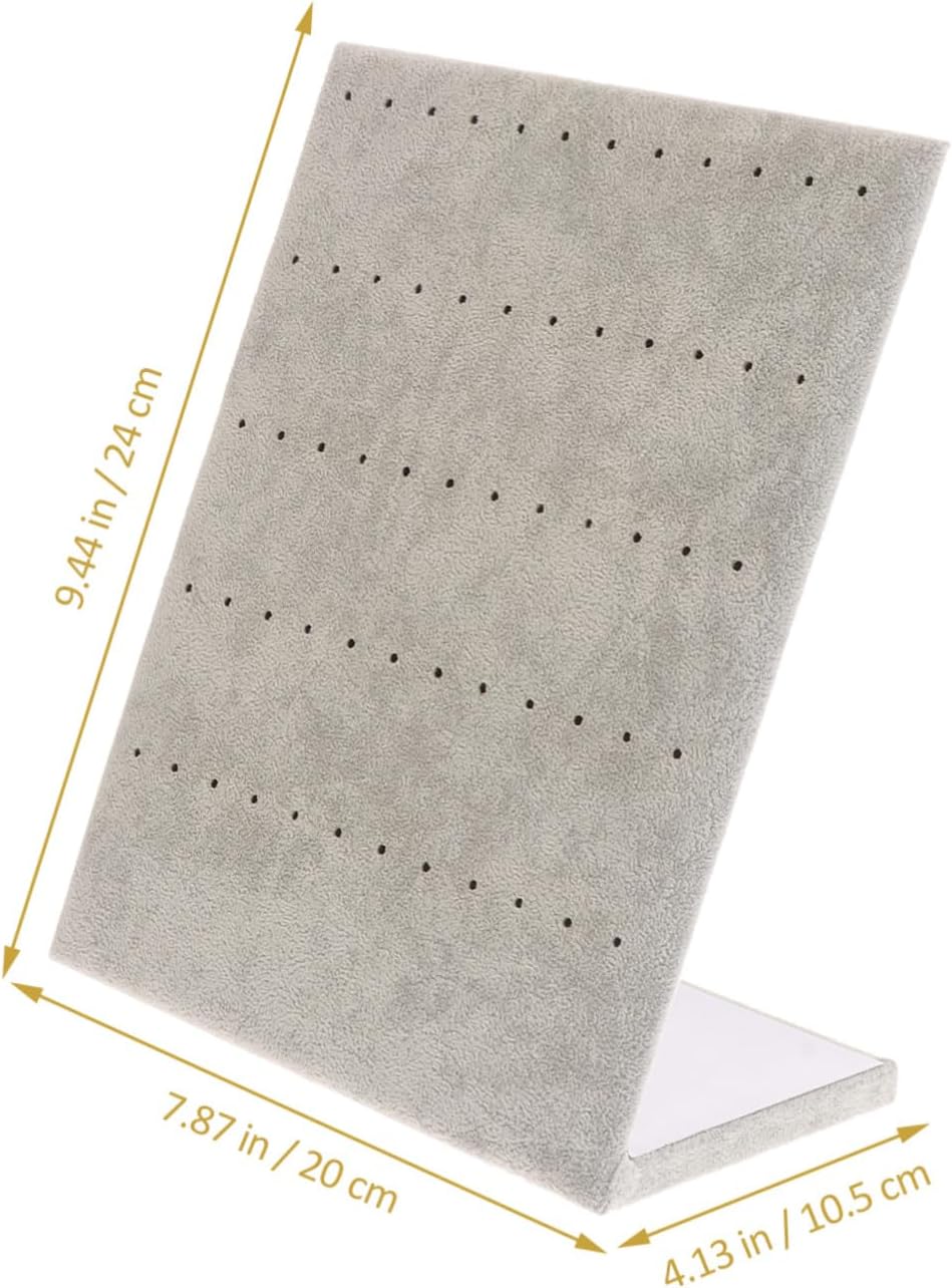 KESYOO 2pcs Vertical Earring Stand Flannelette Jewelry Display Holder for Earrings and Accessories
