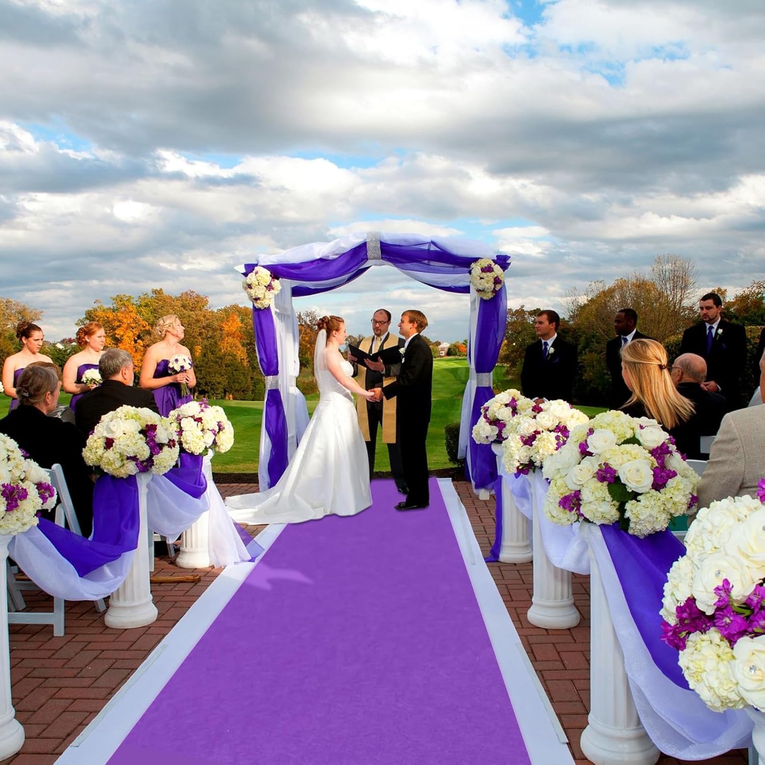 Purple Carpet Runner for Party - 26X15ft