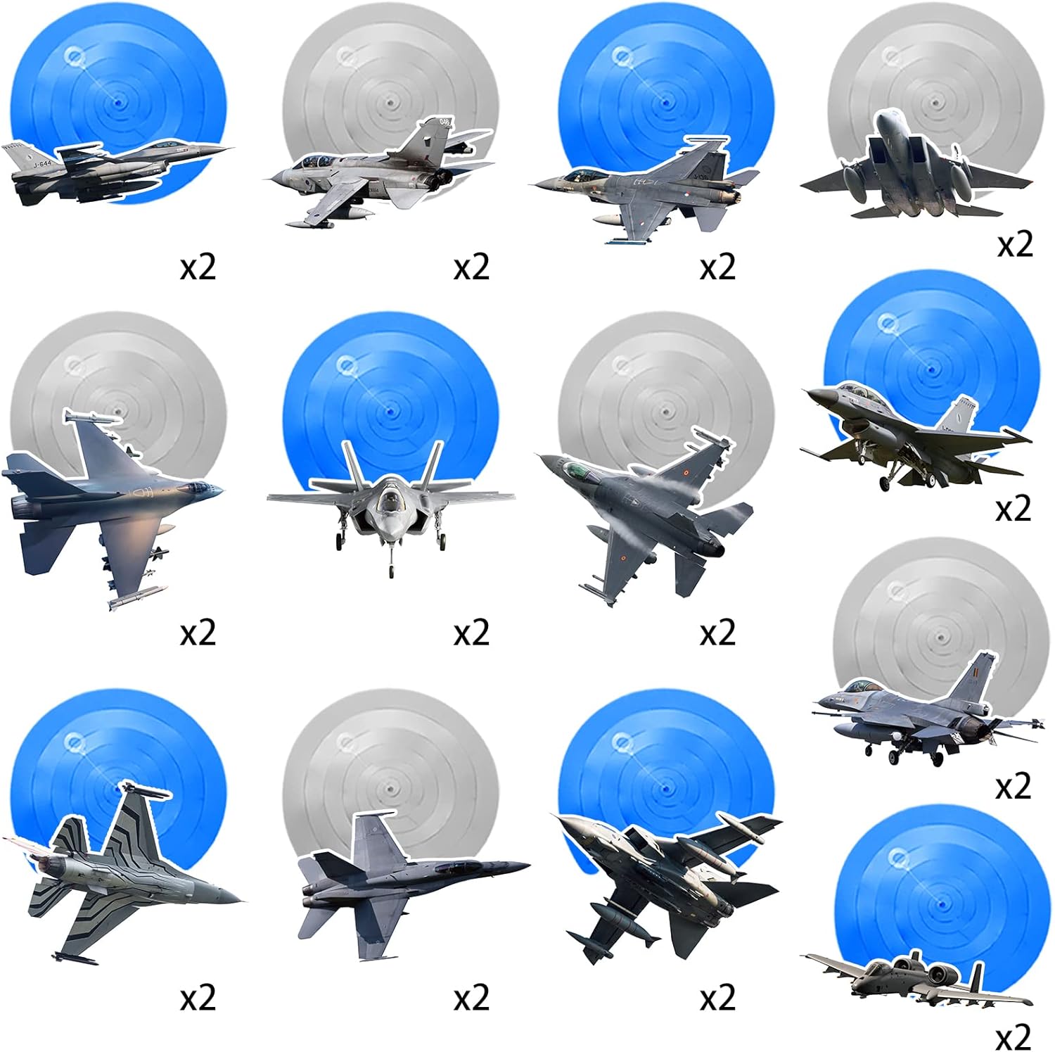 26 Piece Airplane Hanging Streamer Decoration Set for Parties