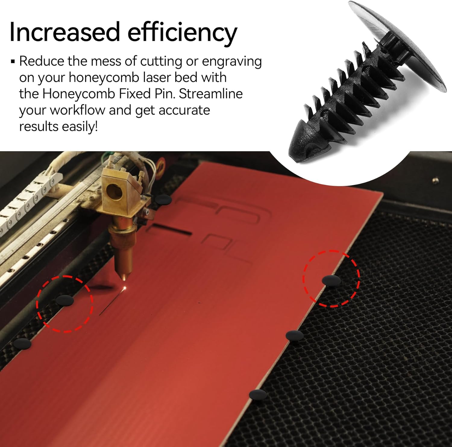 100 Pcs Honeycomb Laser Bed Fixing Kit
