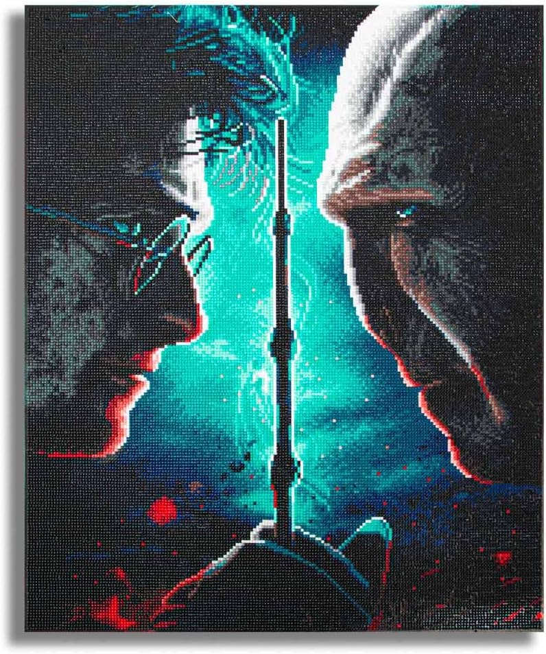 CRAFTHUB Harry Potter Diamond Art Kit - 5D Painting with Light Pens