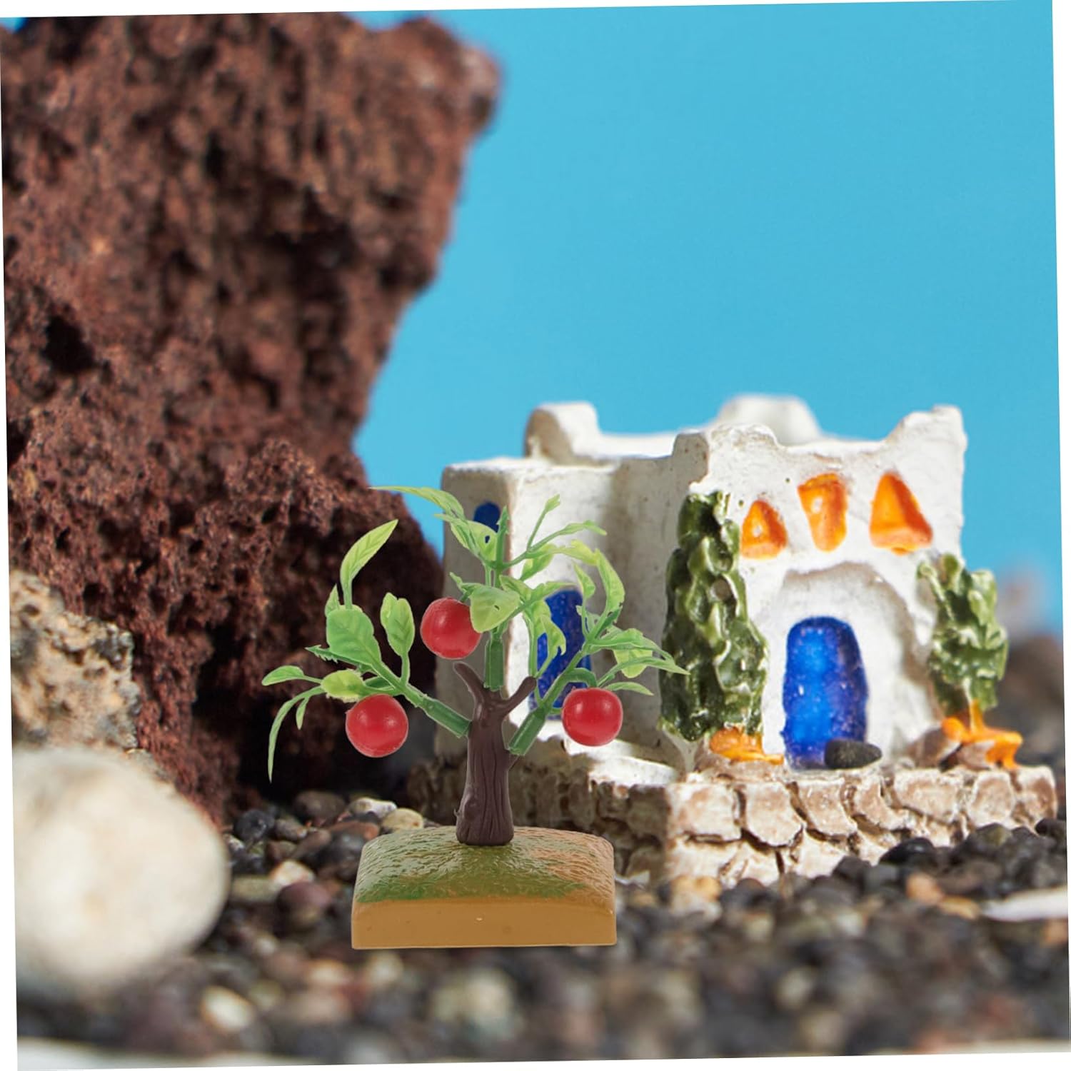 Happyyami 10pcs Miniature Model Trees for Crafts and Decorations