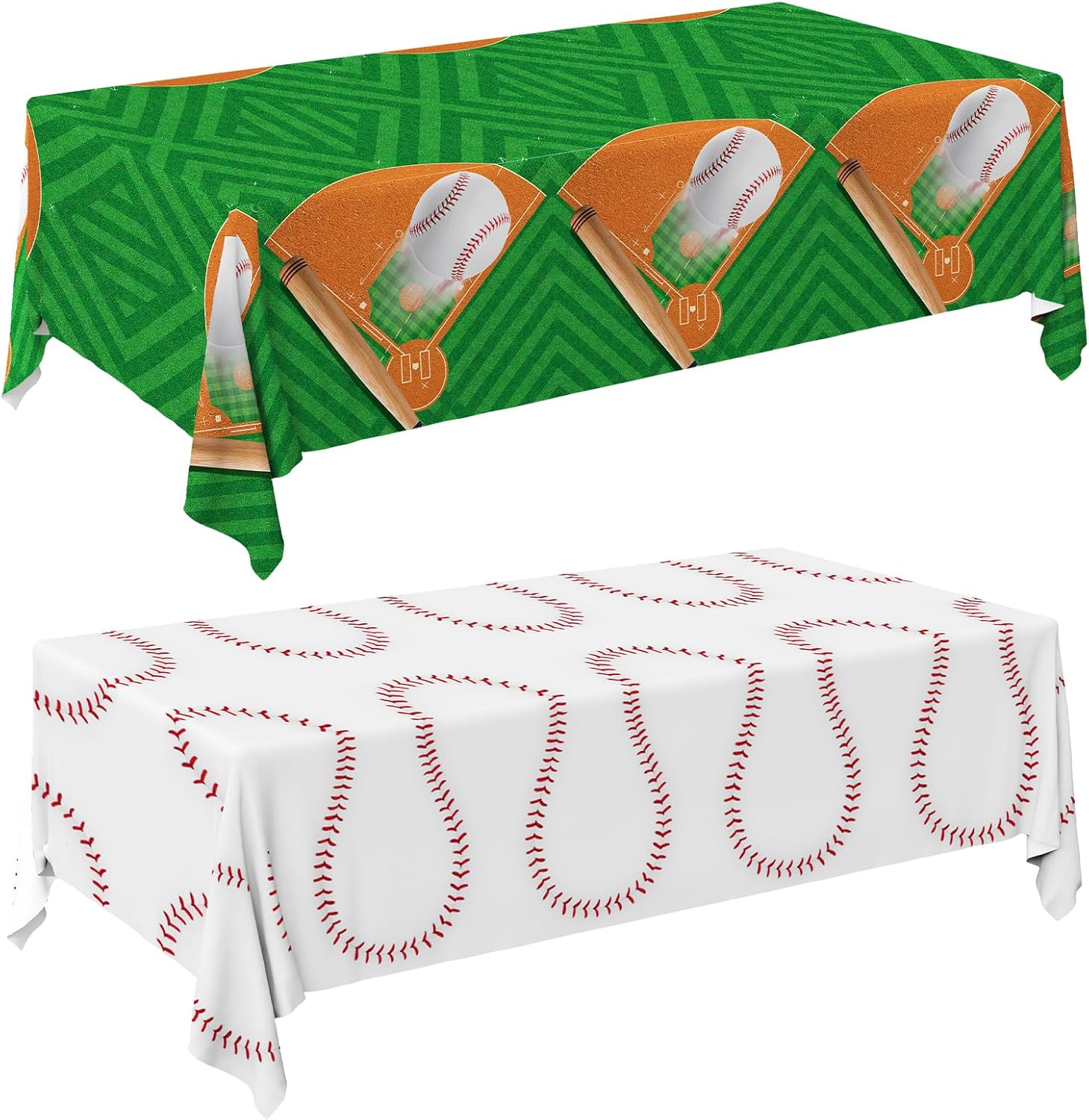 Gatherfun Baseball Party Tablecloths 2-Pack