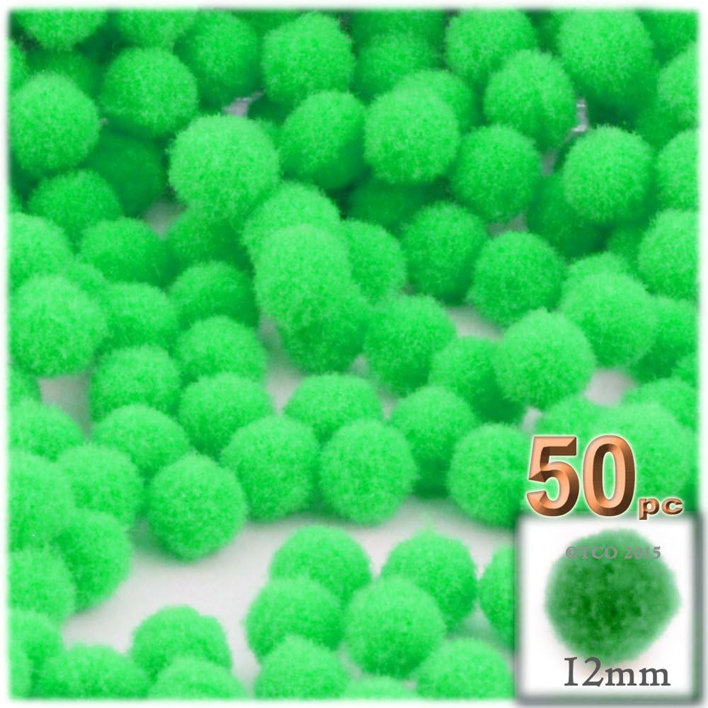 The Crafts Outlet 50-Piece Multi Purpose Pom Poms Pink
