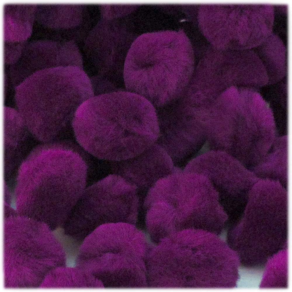 The Crafts Outlet 10-Piece Fuchsia Pom Poms for Decorations