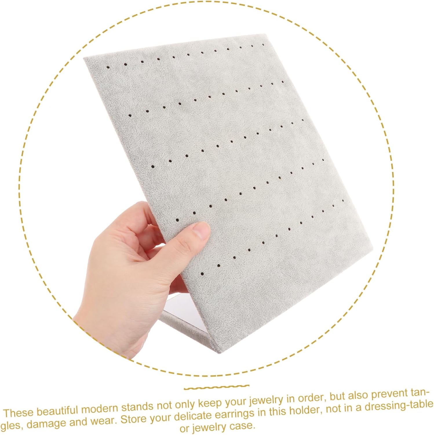 KESYOO 2pcs Vertical Earring Stand Flannelette Jewelry Display Holder for Earrings and Accessories