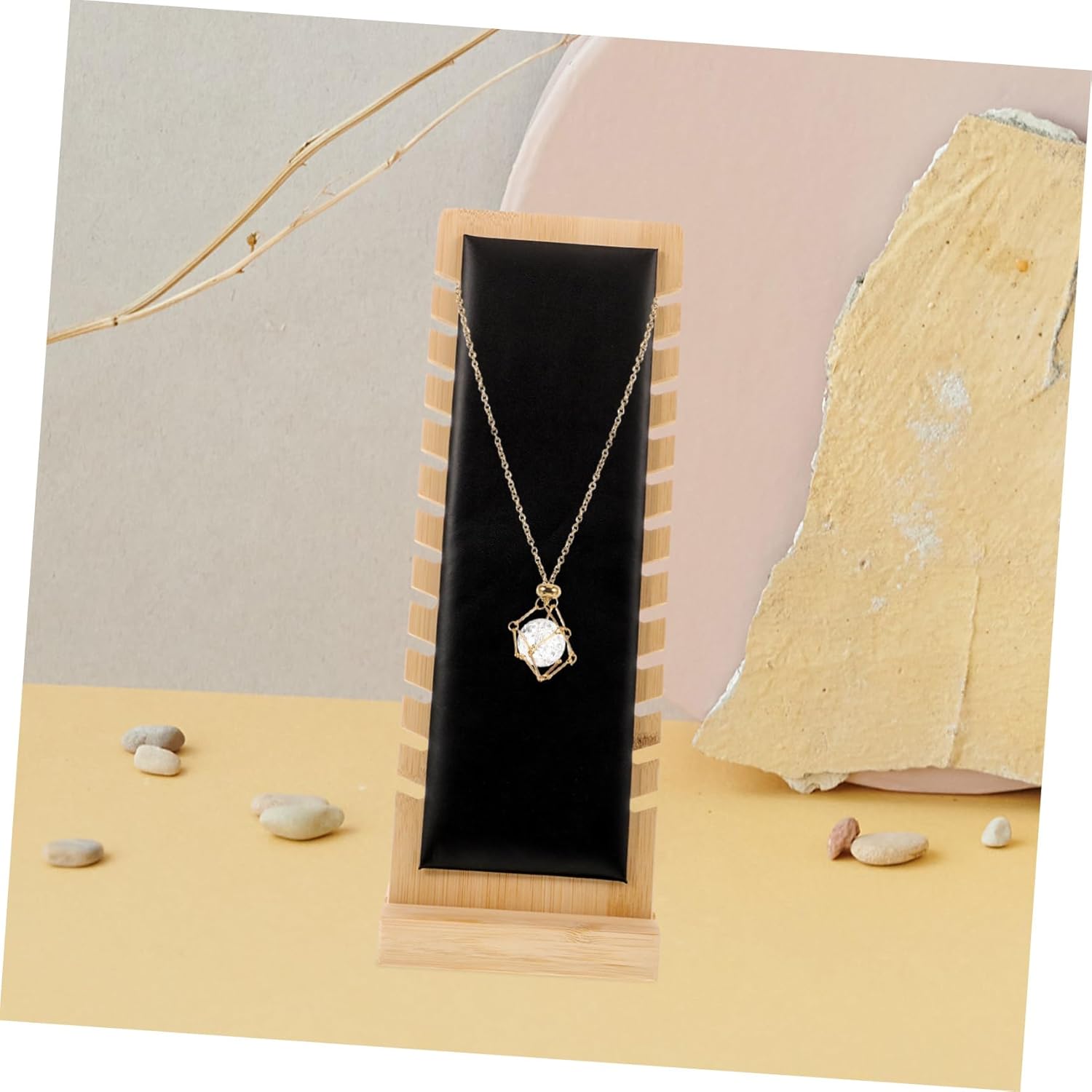 FRCOLOR Freestanding Necklace Easel Display Stand