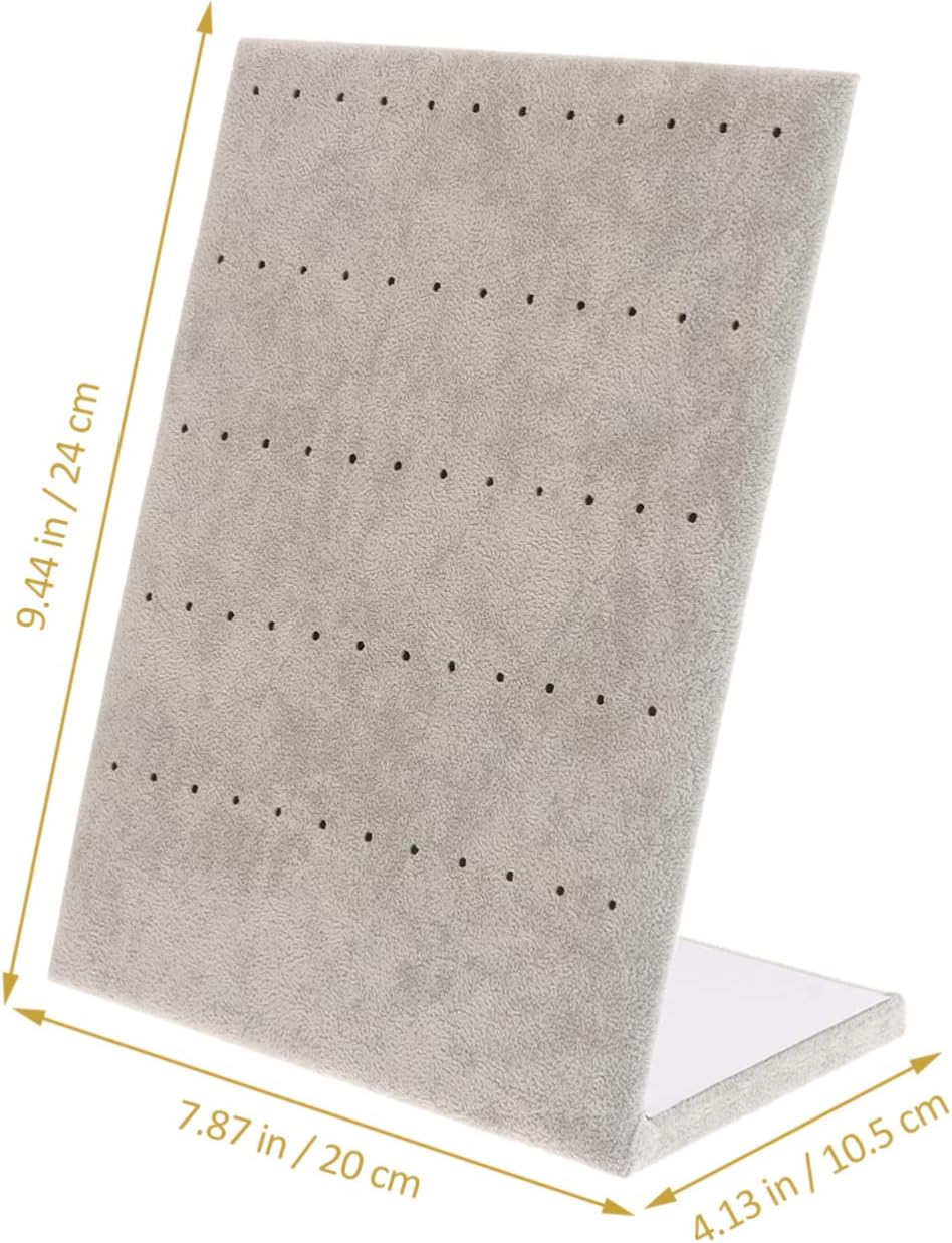 BESPORTBLE 2pcs Jewelry Display Stand Earring Organizers Velvet Suede