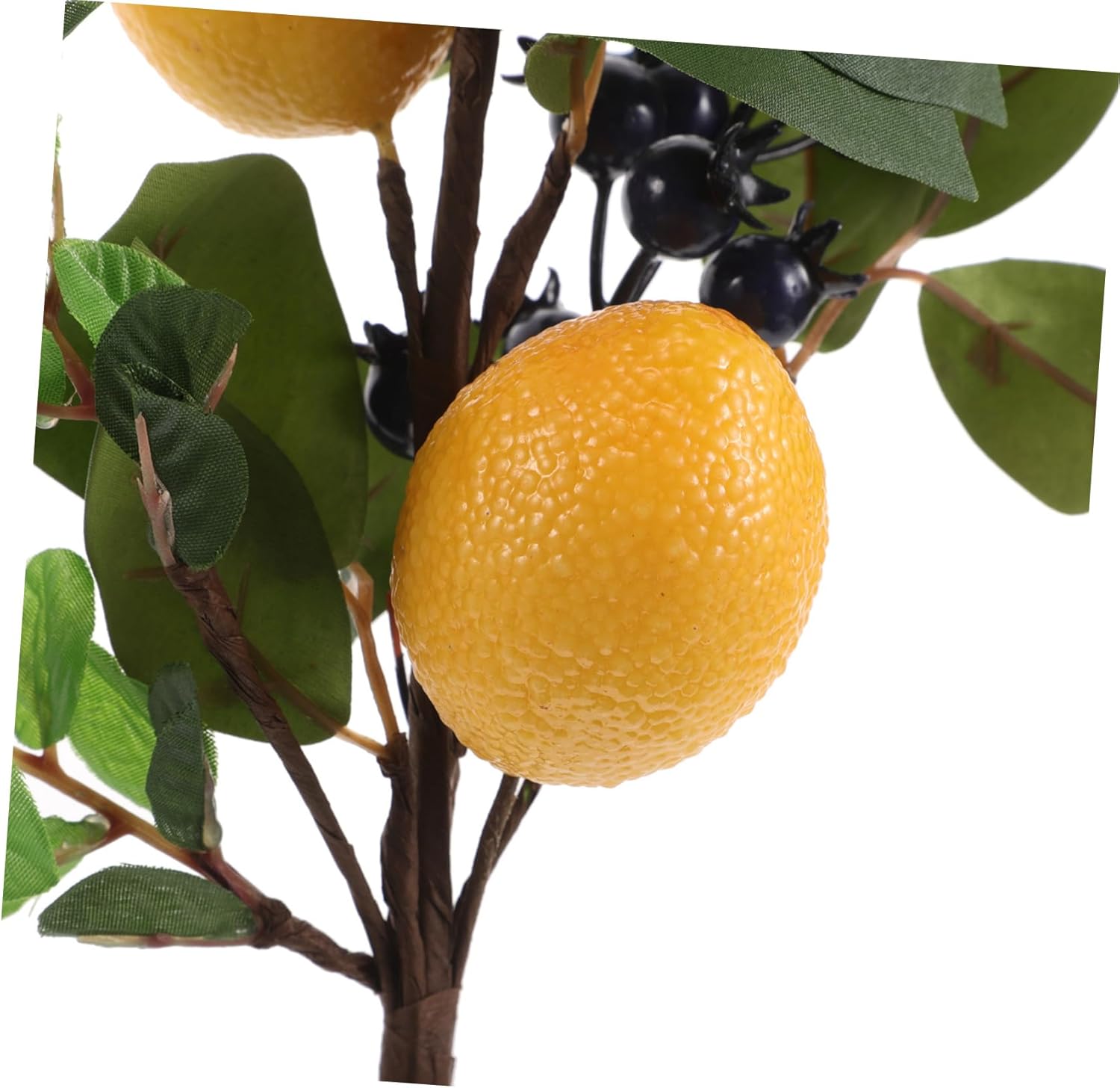VALICLUD Artificial Lemon and Blueberry Floral Arrangement