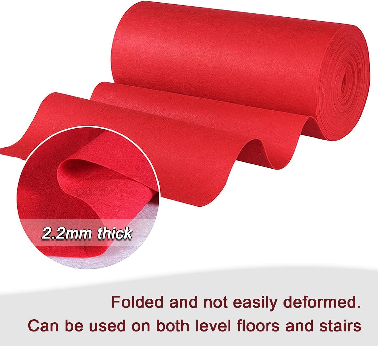 Premium White Wedding Aisle Runner 4x30ft Red Carpet Decor