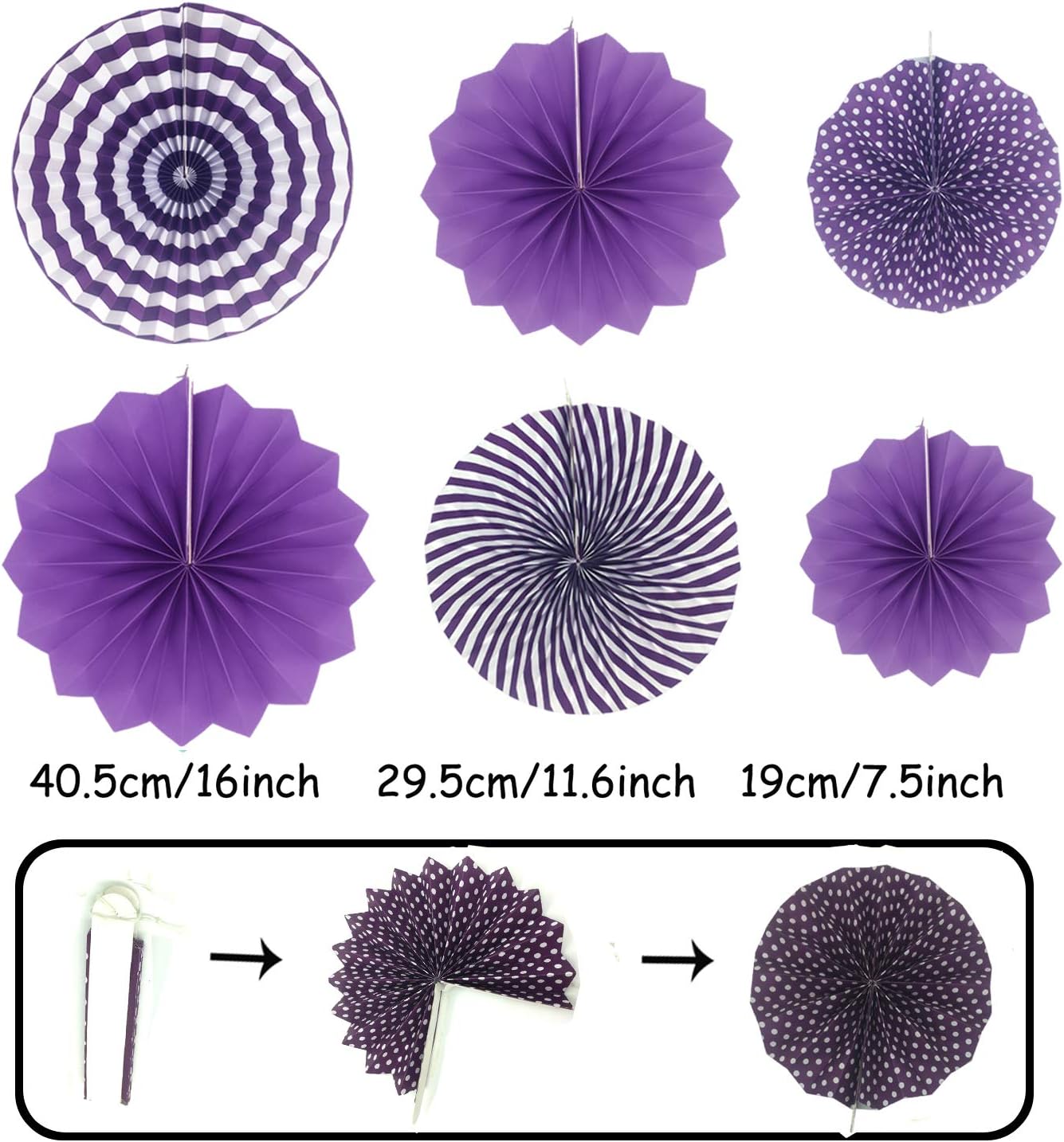 ZERODECO Purple Party Decorations Kit