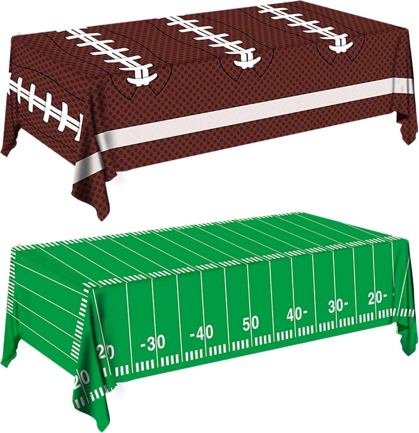 Football Party Decorations 54x108 Inch Tablecloth 2 Pack