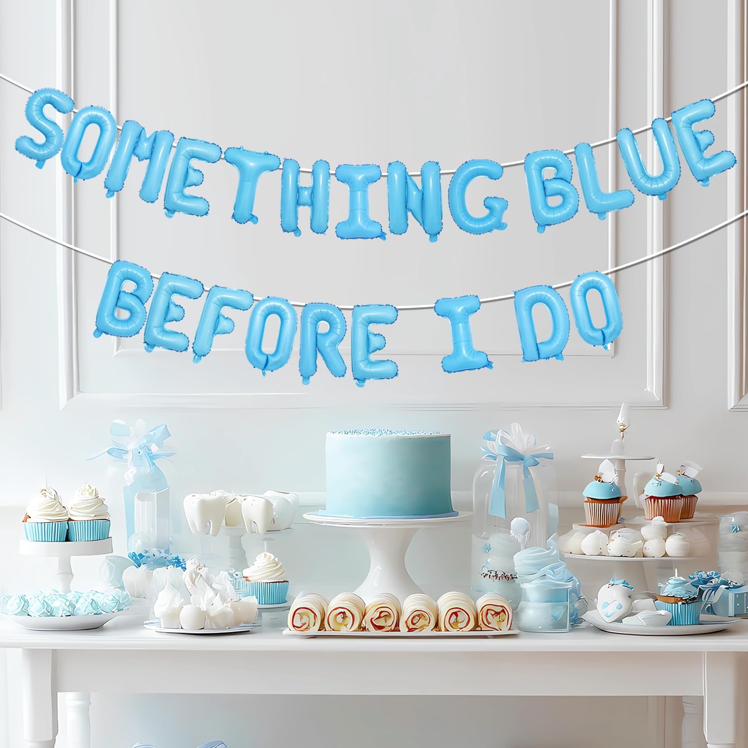 Something Blue Before I Do Foil Balloon Set