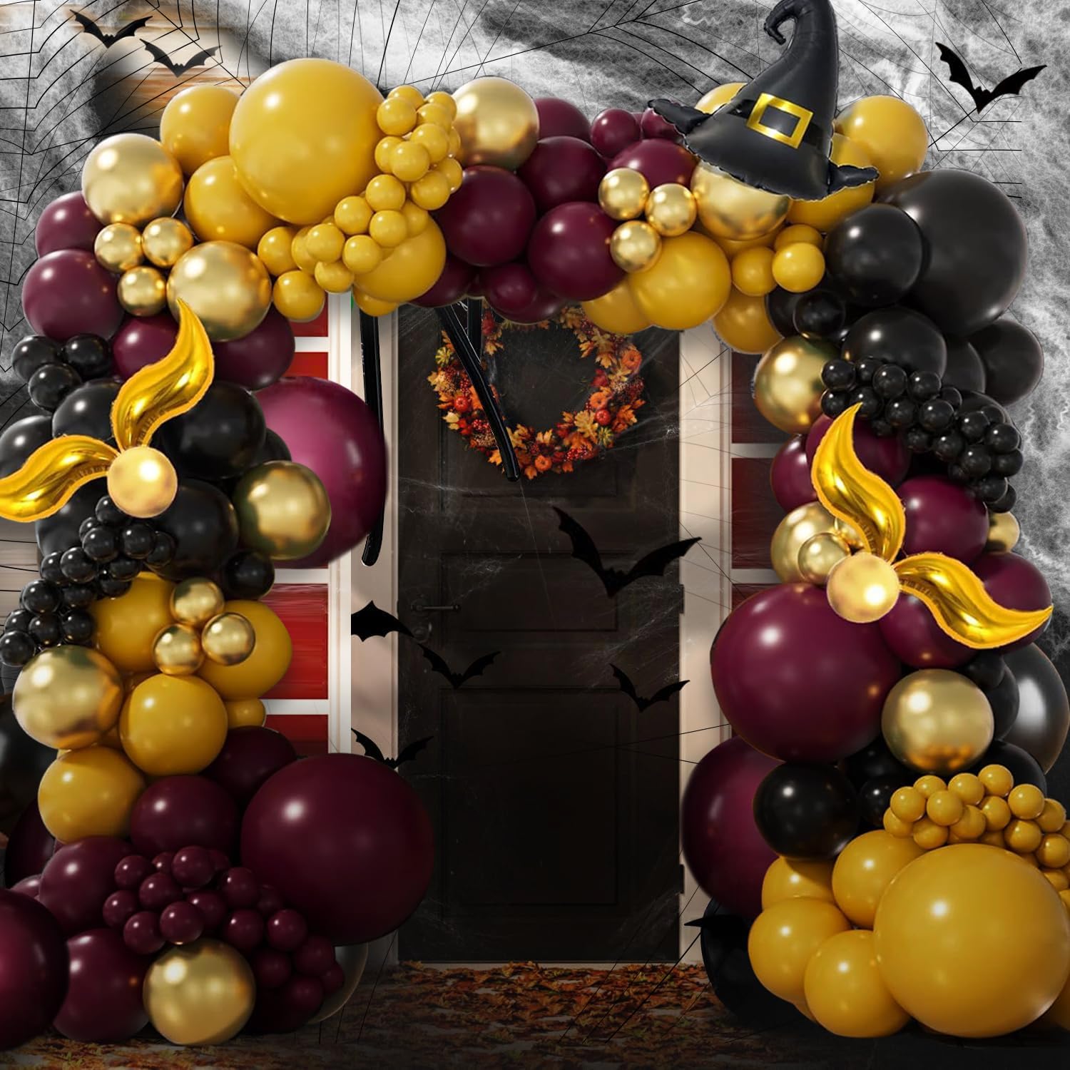 Halloween Balloon Arch Kit 139Pcs Wizard Theme Decor