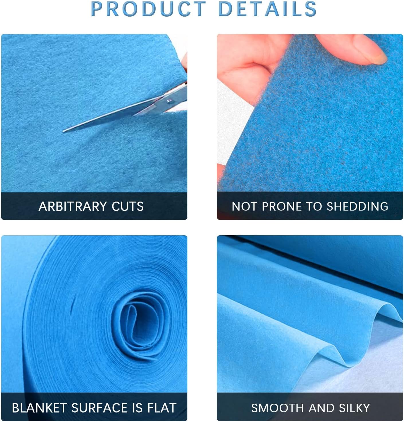 Blue Romantic Wedding Aisle Rug 15x30m Non-Slip Carpet Roll