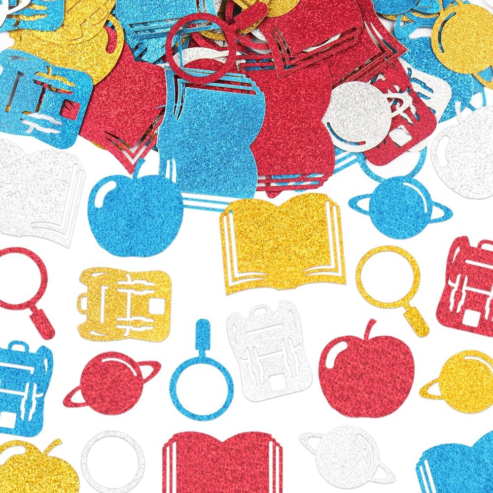 200 Pieces Back to School Confetti for Parties and Decorations