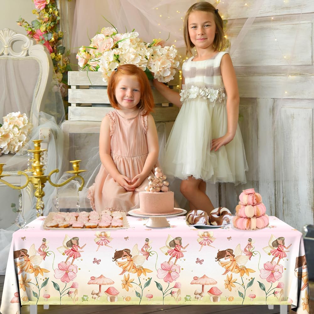 3pcs Fairy Party Tablecloth Decorations for Enchanted Wonderland
