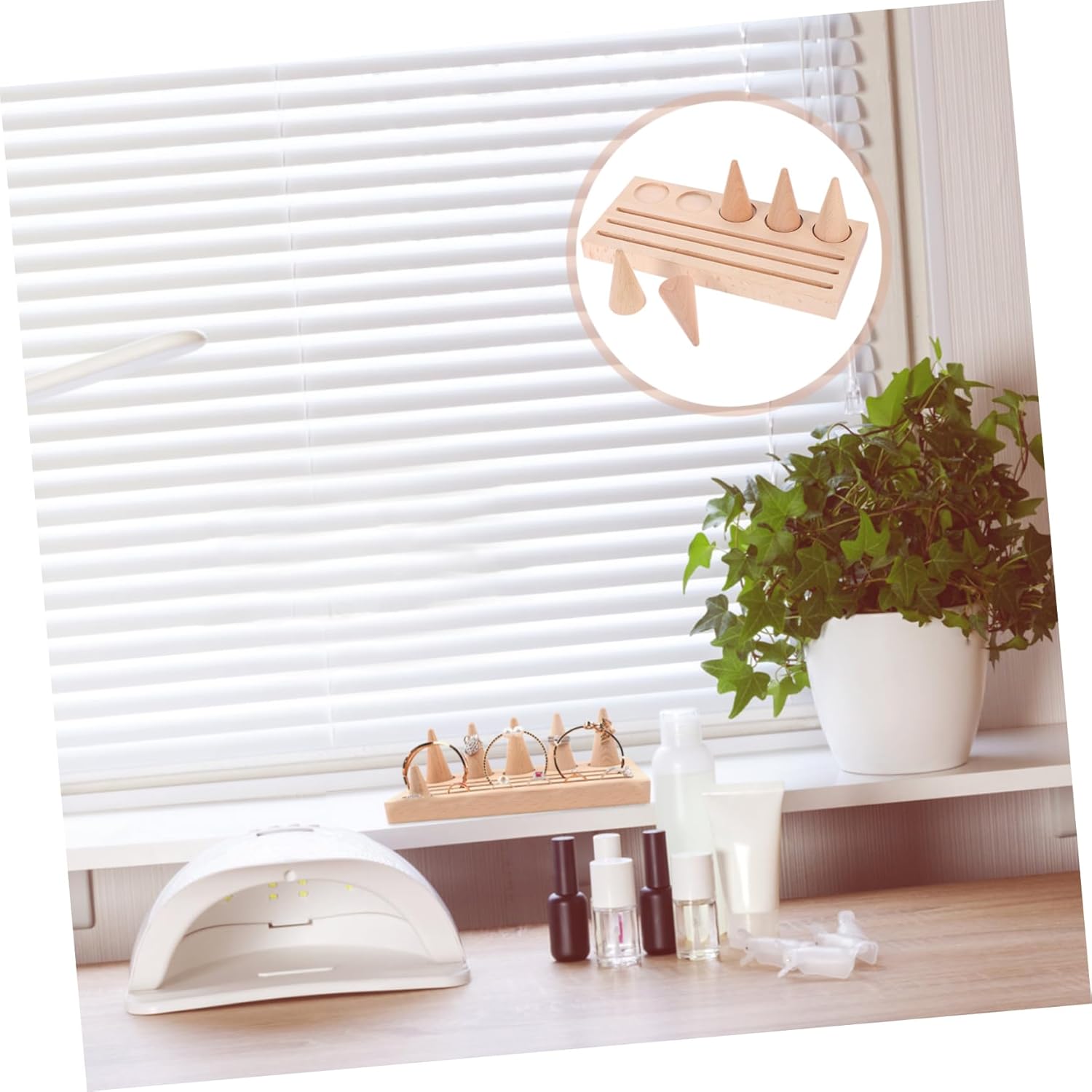 GALPADA 1set Simple Display Rack for Jewelry Cones and Earrings