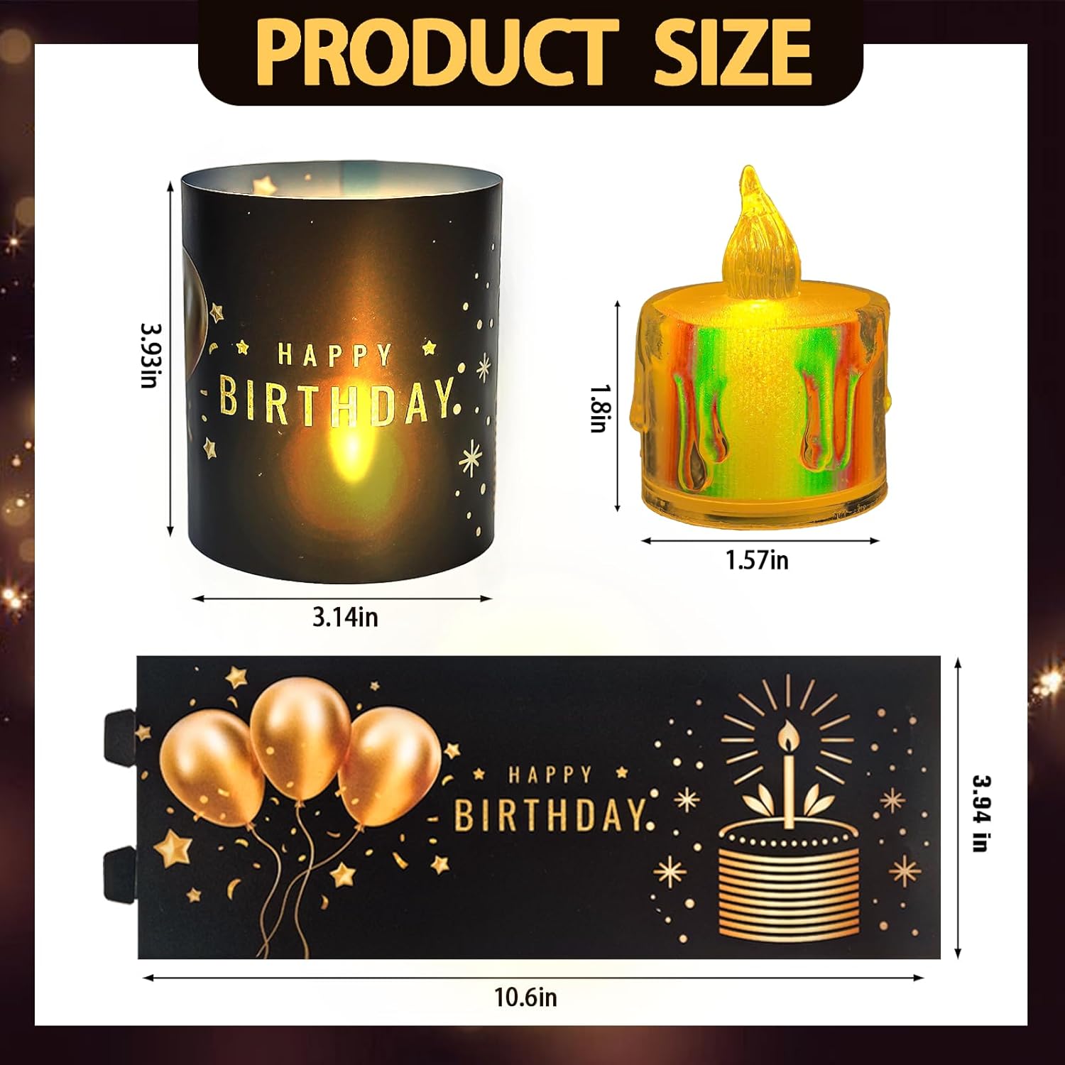 Nafhone Happy Birthday Table Centerpieces 8 Sets