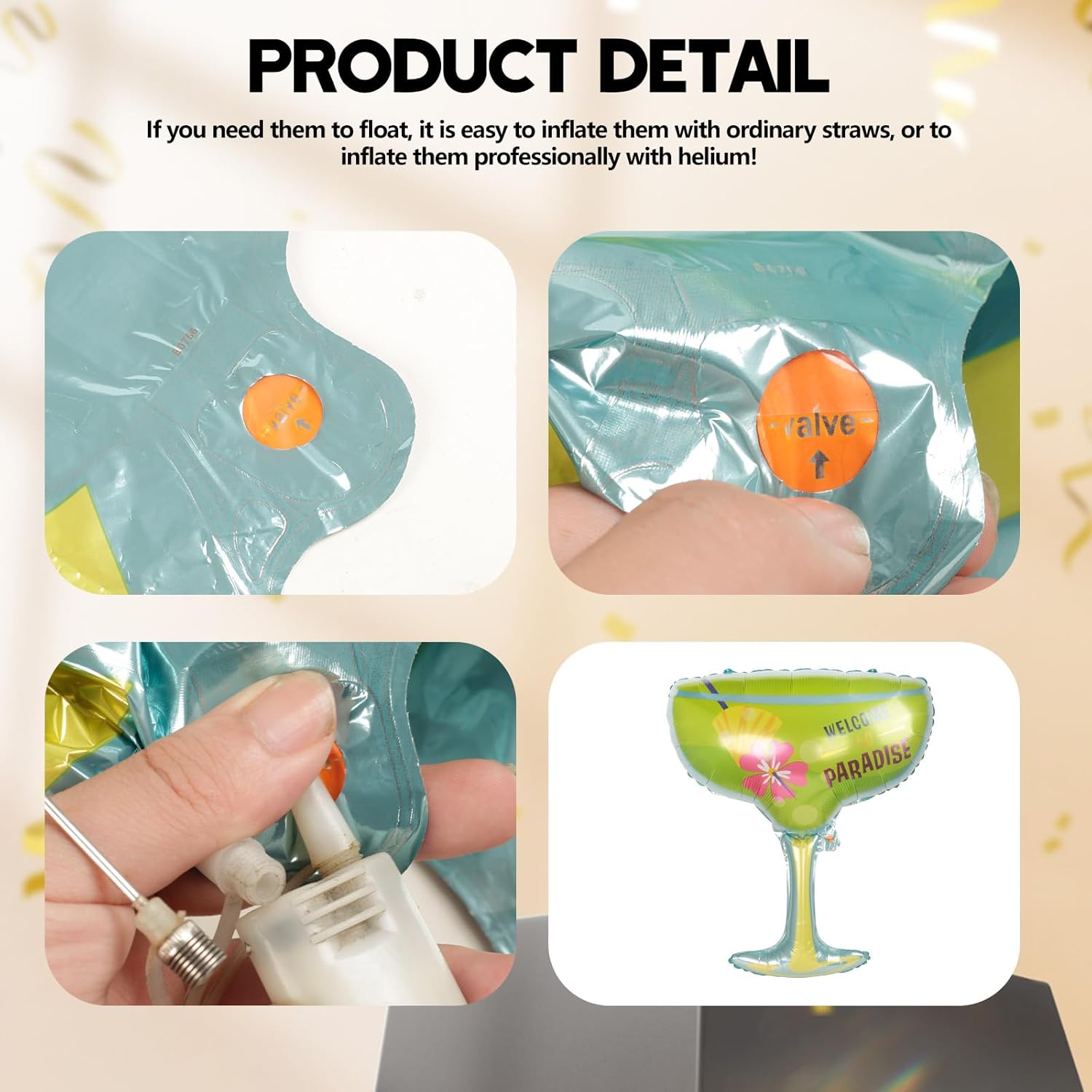 16 Pcs Margarita Bachelorette Balloons Wedding Decor