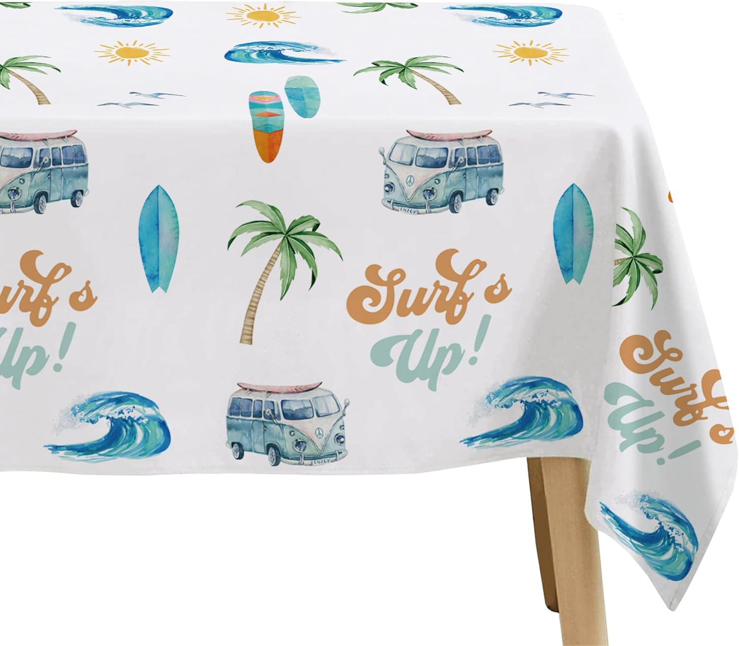 Surfs Up Party Tablecloth Boys 3 Pack