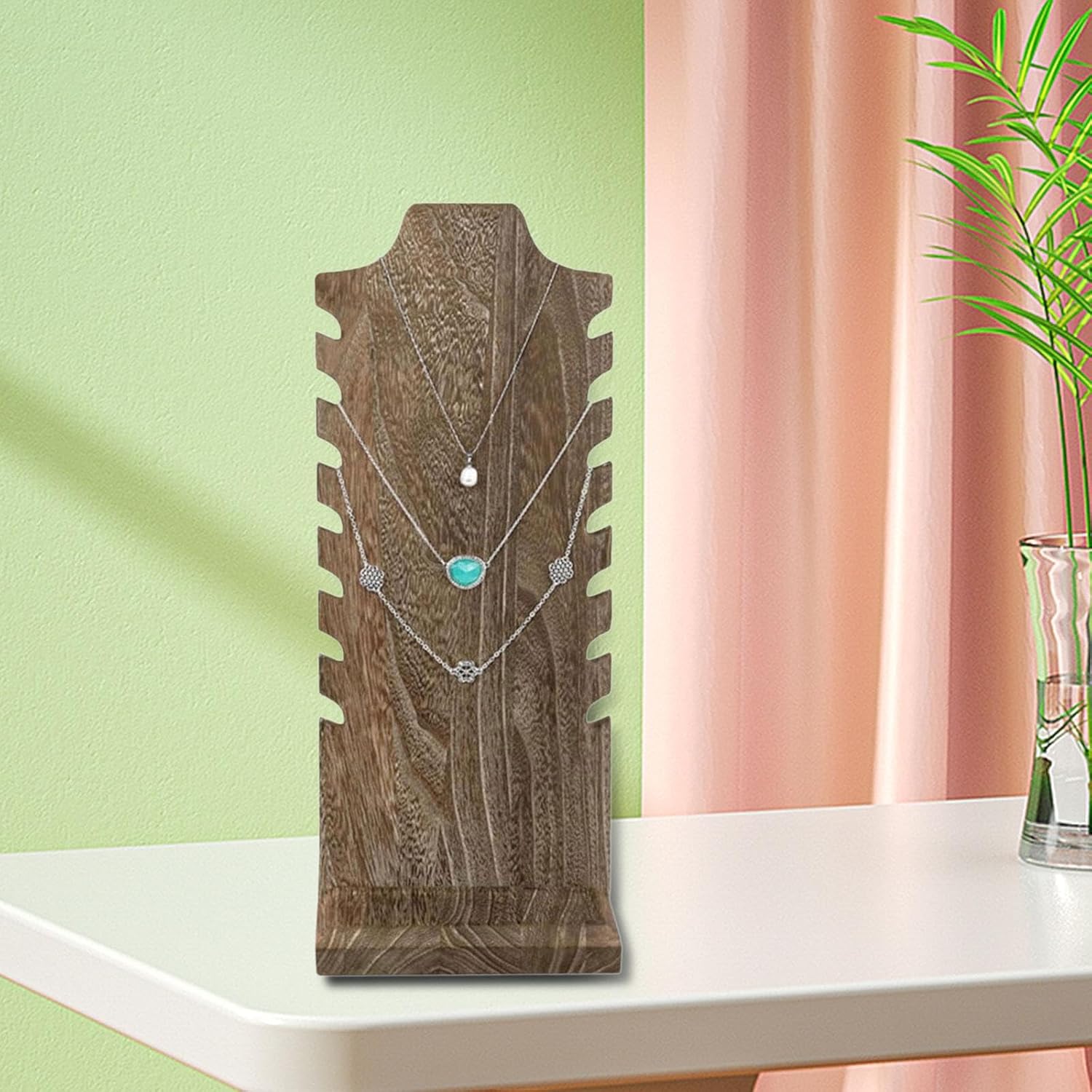 Wooden Necklace Easel Display Stand 68x47x177inch