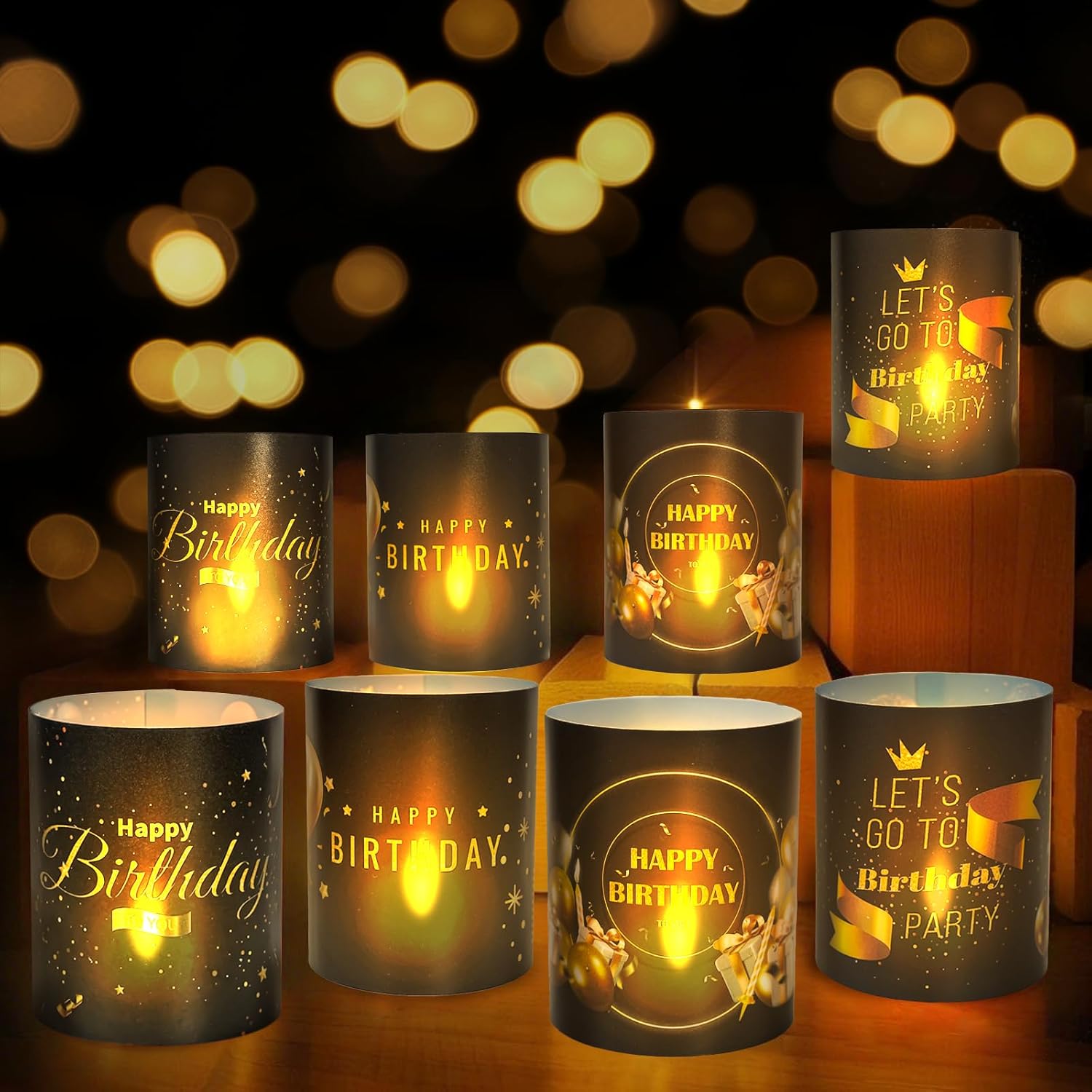 Nafhone Happy Birthday Table Centerpieces 8 Sets