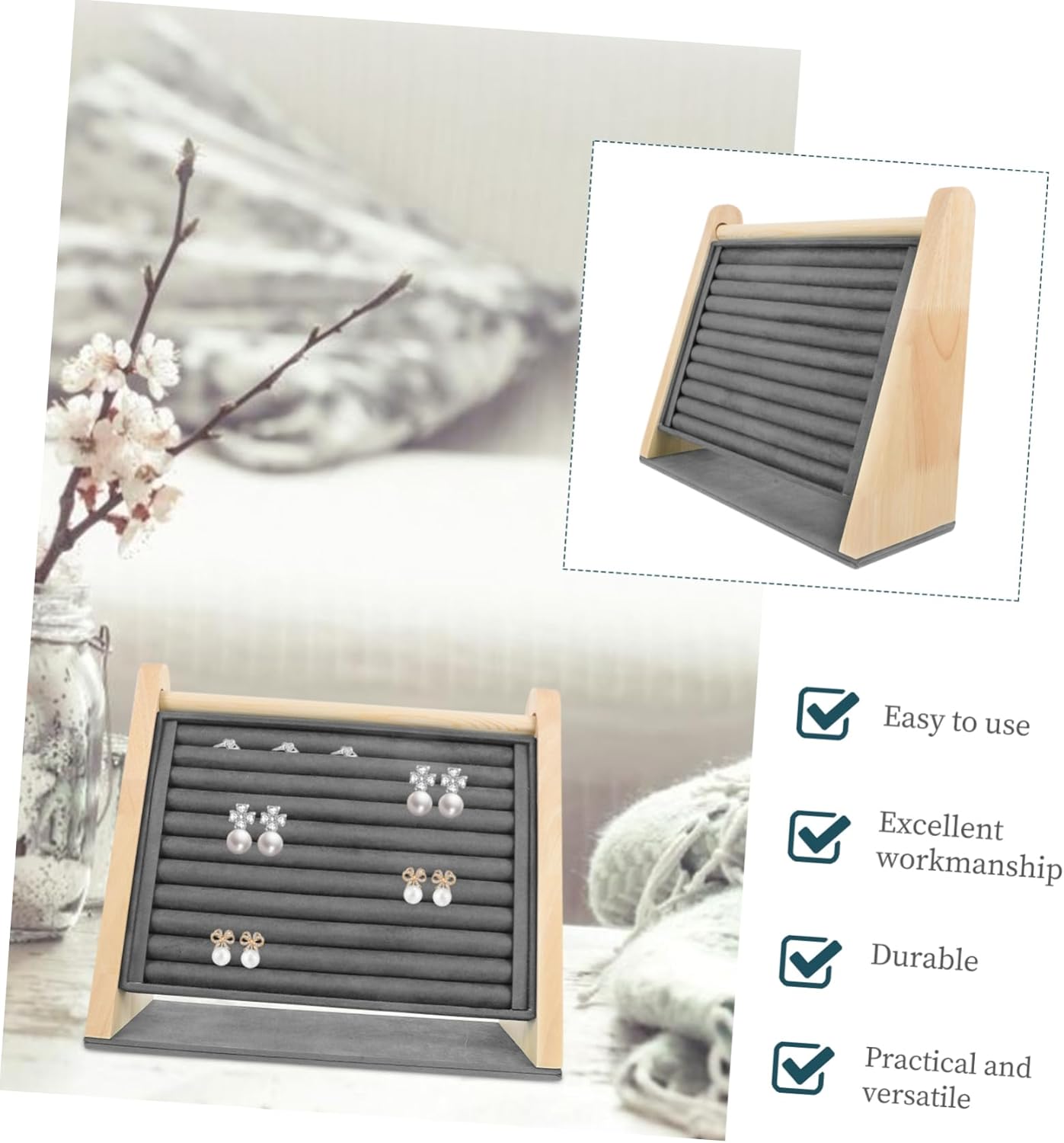 Practical Earring Storage Rack Stylish Jewelry Organizer for Retail Displays Weddings and Special Occasions