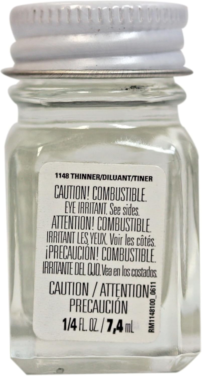Testors Enamel Paint Thinner 025 Oz