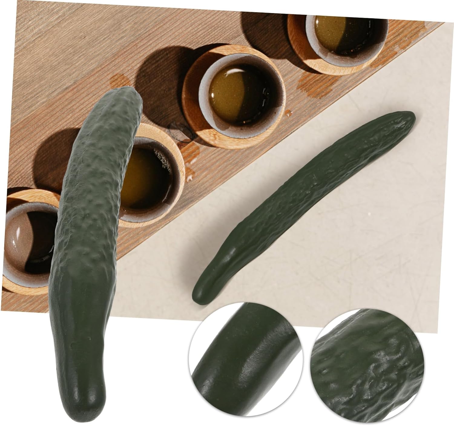 Ceramic Cucumber Calligraphy Brush Holder Decor