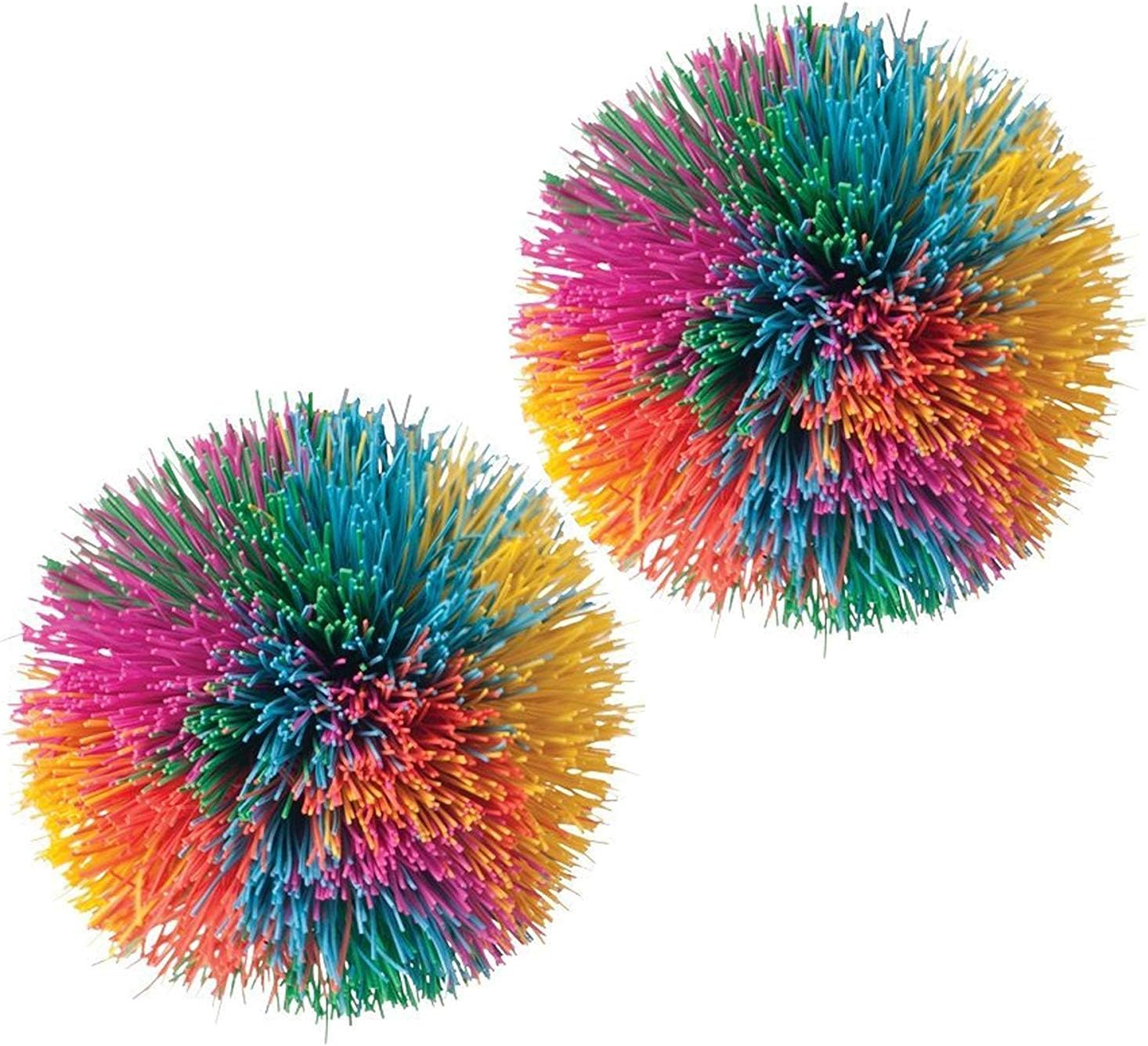 Rainbow Pom Ball Quiet Fidget 2 Pack