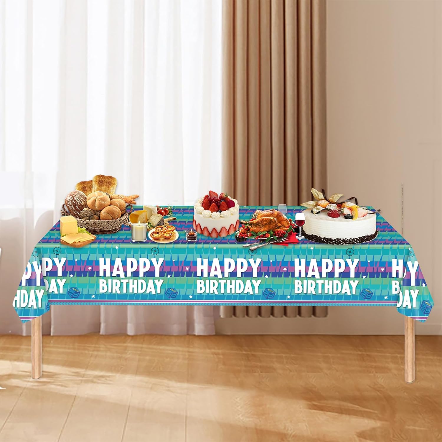 2PCS Video Games Tablecloths for Birthday Parties