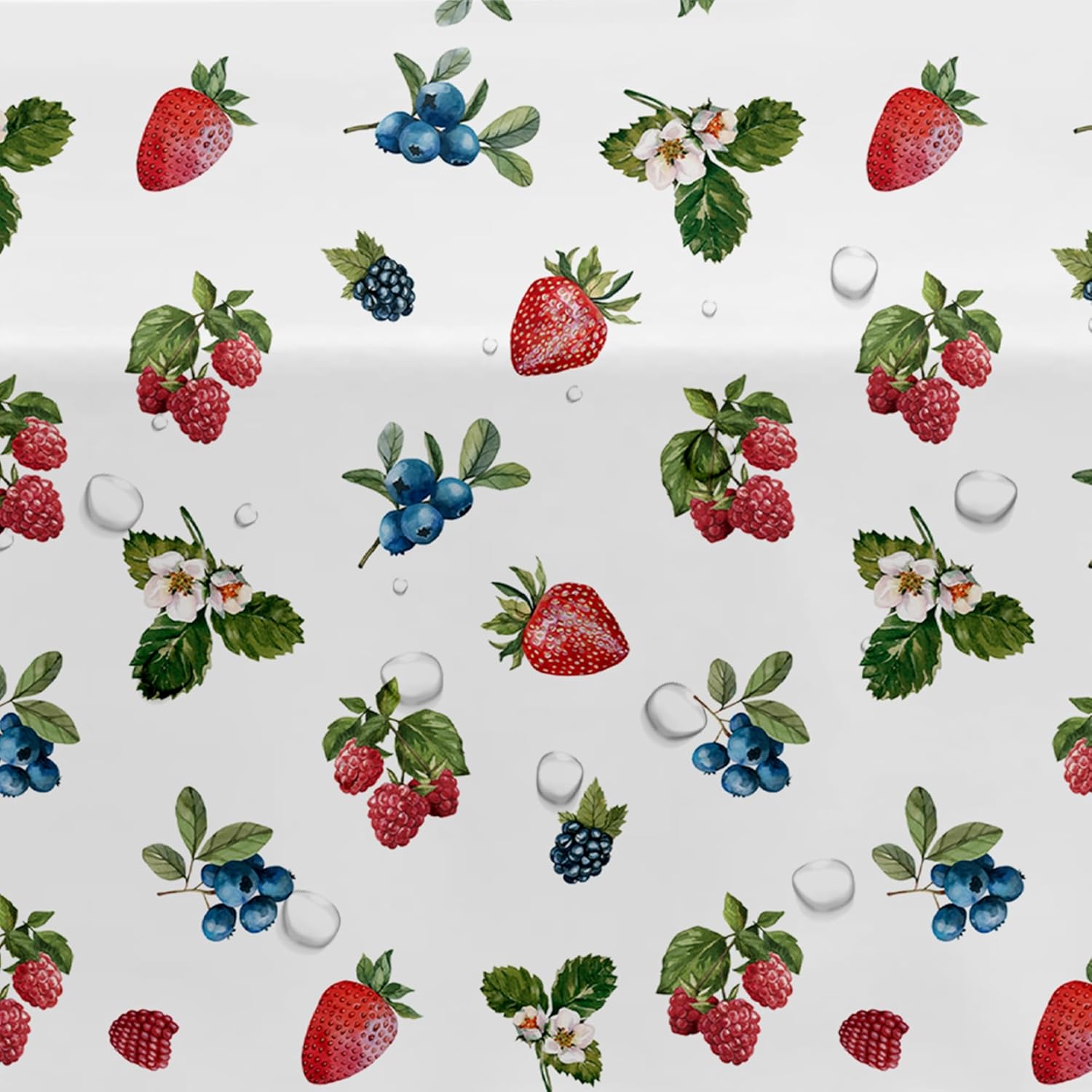 Berry Birthday Tablecloth - 3 Pcs 54in x 108in