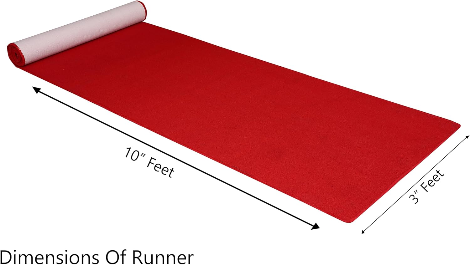 3Ft x 10Ft Red Carpet Runner for Events