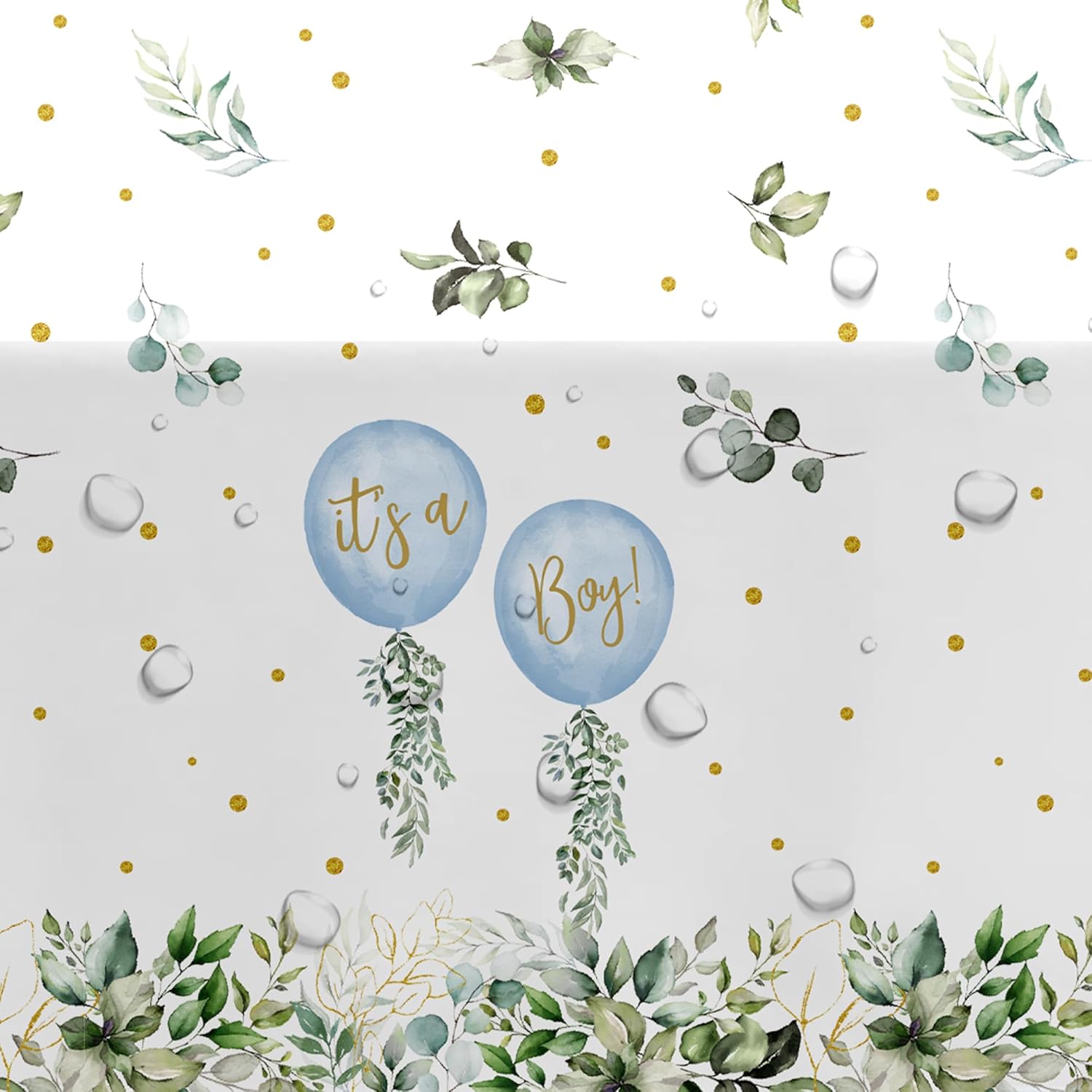 Baby Boy Balloon Party Tablecloth 3 Pack