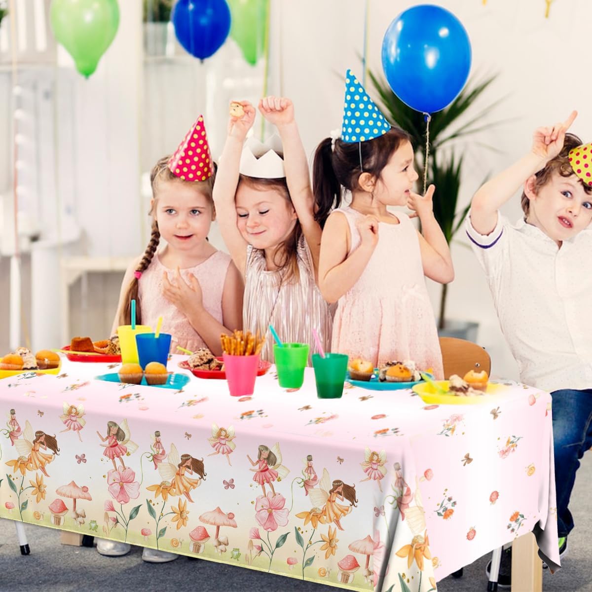 3pcs Fairy Party Tablecloth Decorations for Enchanted Wonderland