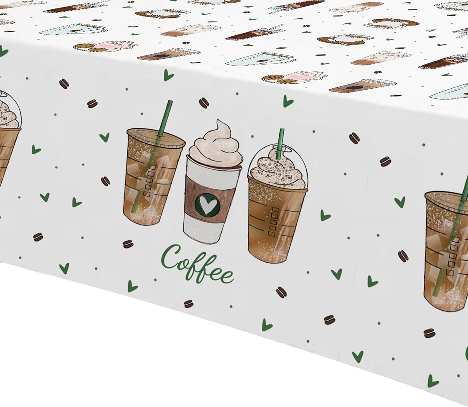 Coffee Party Decorations Tablecloth 3 Pack