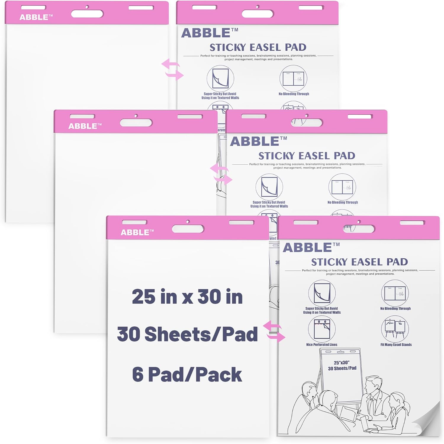 Large Easel Pad with Handle 25x30in 30 SheetsPad