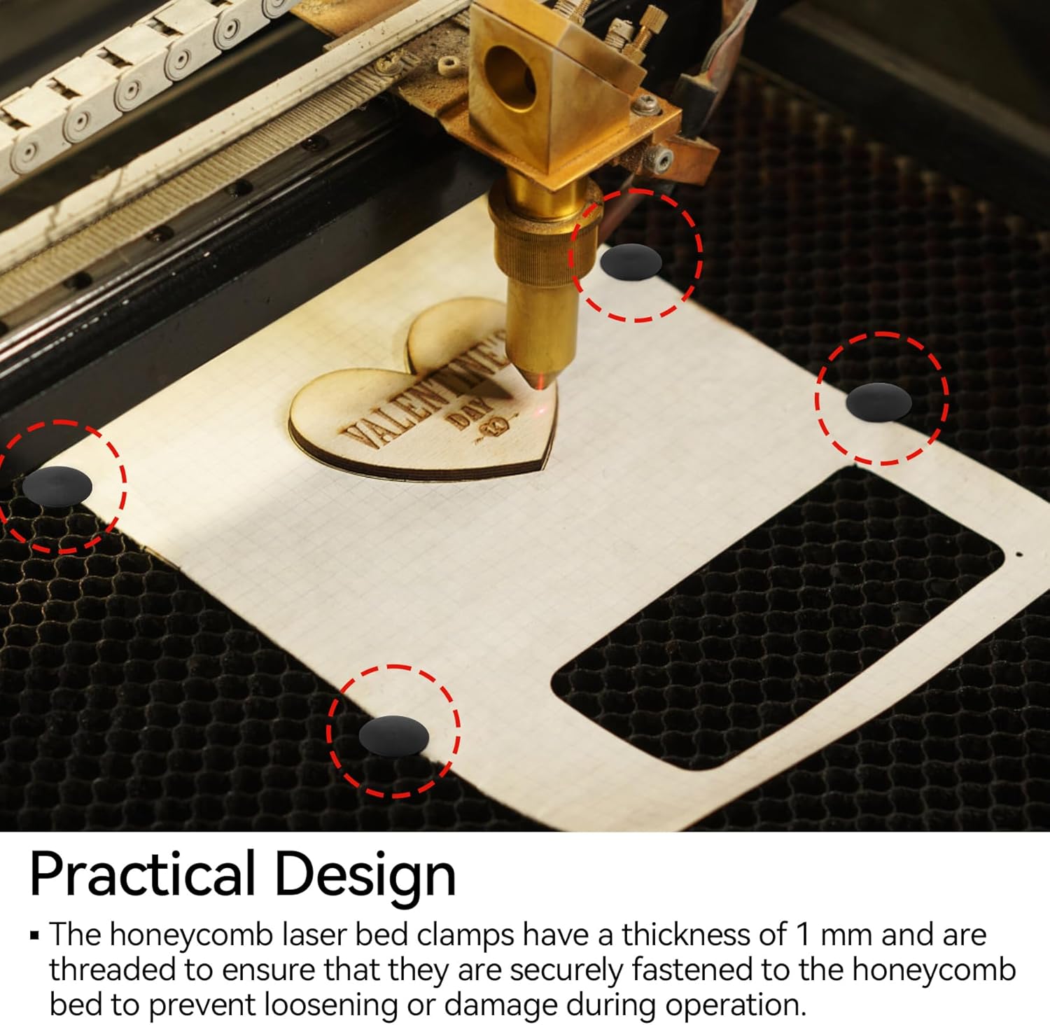 100 Pcs Honeycomb Laser Bed Fixing Kit