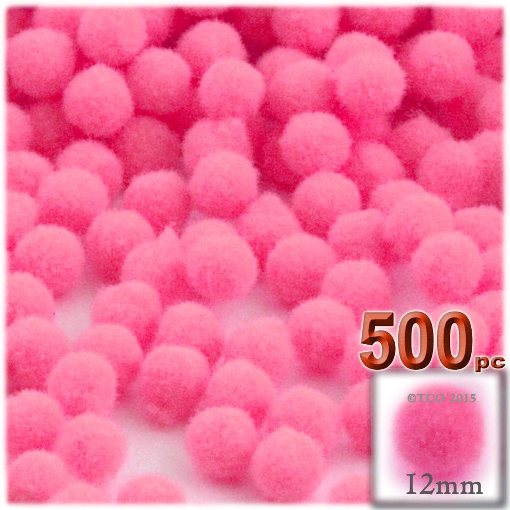 The Crafts Outlet 500-Piece Purple Pom Poms