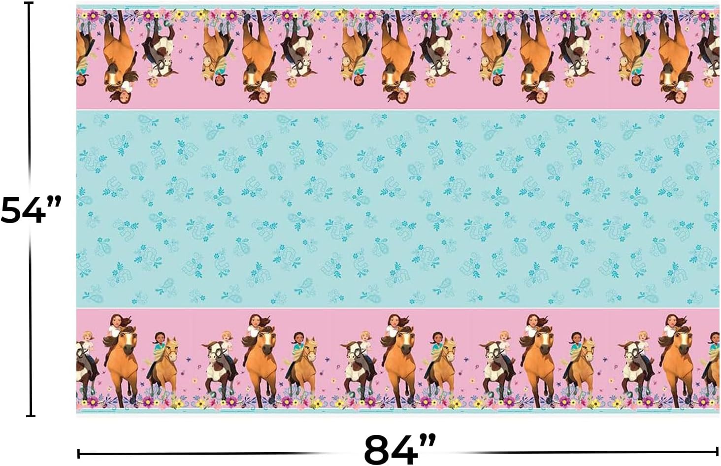 Unique Spirit Riding Free Rectangular Table Cover 54x84