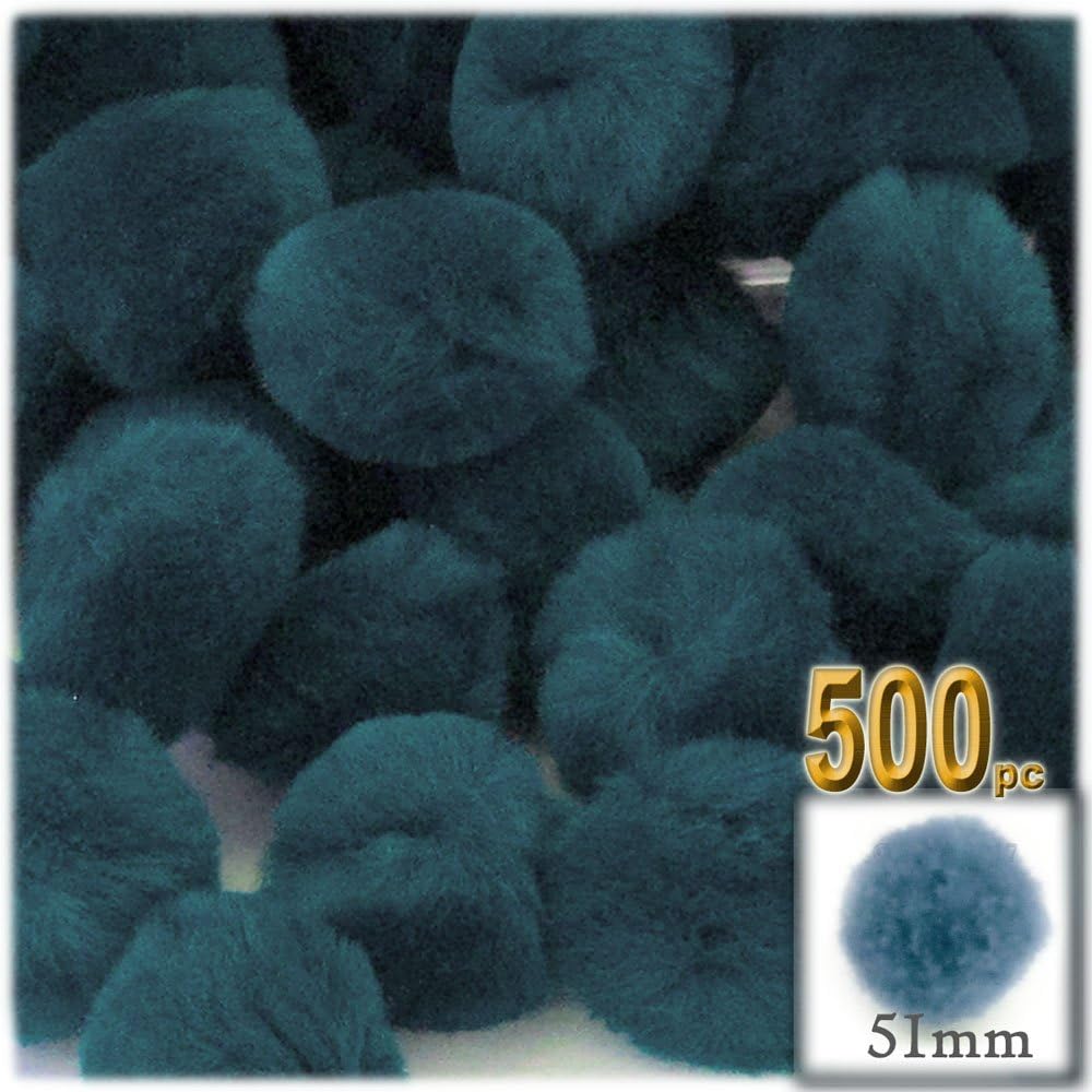 The Crafts Outlet 500-Piece Neon Green Pom Poms