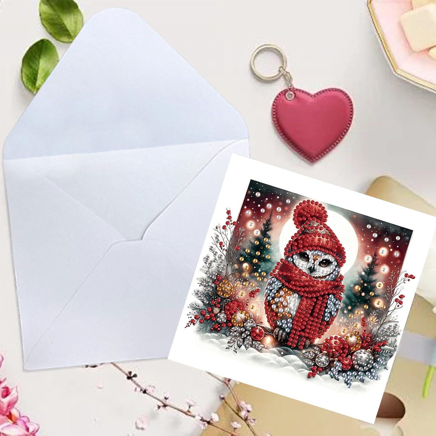 Diamond Painting Greeting Card Set of 6 with Envelopes
