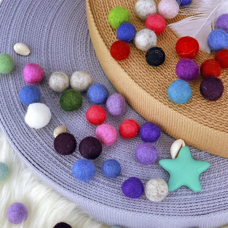 10-30 Pcs 2Cm Round Felt Pom Poms DIY Craft Supplies