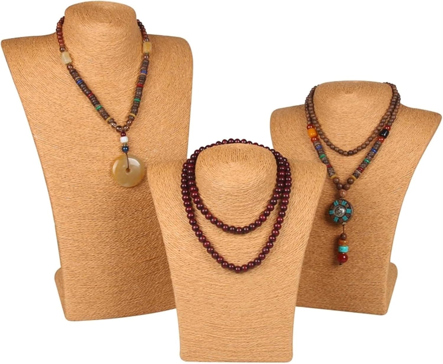 Necklace Display Stand 3PCS Yellow Set